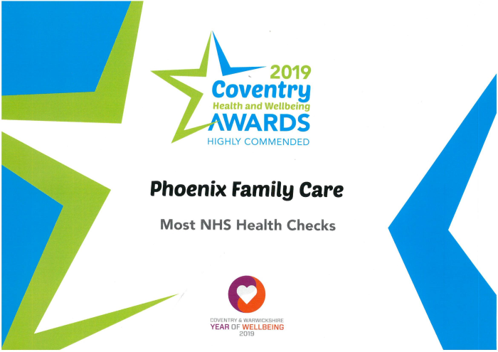 NHS health checks 2019 award